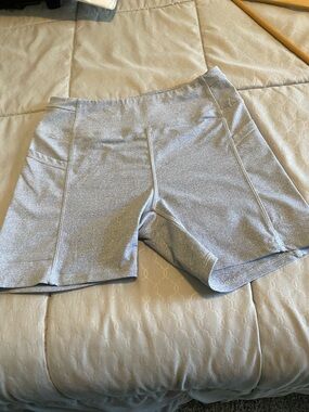 Women’s Light Gray Stretch Performance Shorts